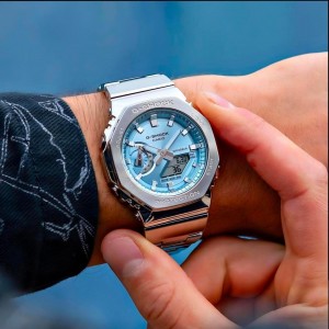 CASIO G SHOCK SILVER TIFFANY GM2100