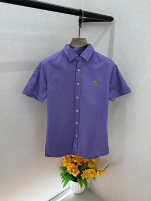 Loro Piana Purple Half Sleeves Super Premium Shirt F3905-PU