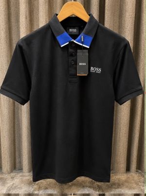 HUGO BOS_S BLACK BLUE PREMIUM IMPORTED POLO