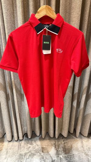 HUGO BOS_S RED PREMIUM IMPORTED POLO