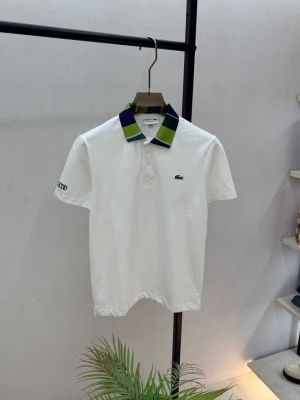 Lacost e White Polo Premium Collar Neck T-shirt F3869-W1
