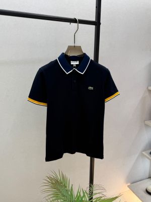Lacost e Navy Polo Premium Collar Neck T-shirt F3869-N2