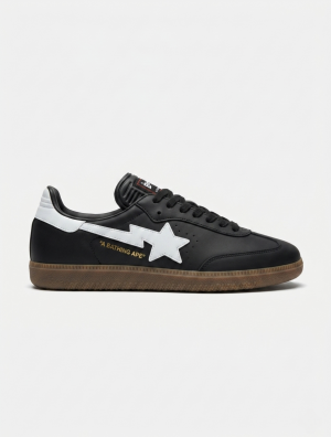 ADIDA.S SAMBA BAPE BLACK WHITE BLACK SNEAKER