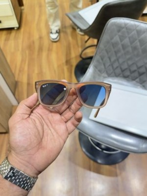 R B 0502 Orange Blue Wayfarer Shades With OG Kit