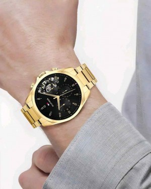 Tomm_y Hilfiger Skeleton series Chronograph working