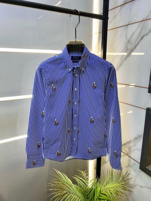 Ralp h Lauren Polo Blue Lining Premium Oxford Lycra Shirt F3898-BU2