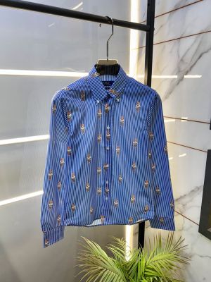 Ralp h Lauren Polo Blue Lining Premium Oxford Lycra Shirt F3898-BU1