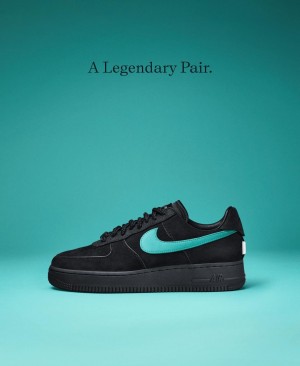 Nik e Airforce 1 Low tiffany Black Semi Ua