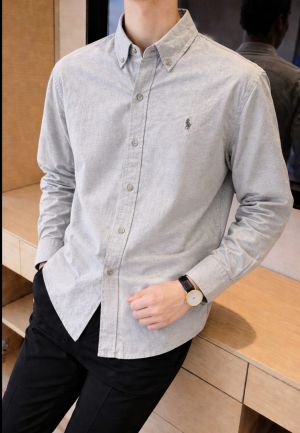 RALP-H L-AUREN P-OLO IMPORTED STORE ARTICLE SHIRT  leelan fabric