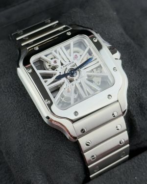 Cartie_r Santos Skeleton Battery silver white