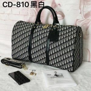 Christian Dio_r Oblique Travel Duffle Bag With Shoulder Strap And Dust Bag 