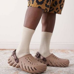 Croc.s Echo Clogs Brown With Og Box And Carry Bag