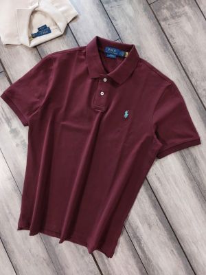 Ralp h Lauren Maroon Polo Premium Collar Neck T-shirt F3868-MA