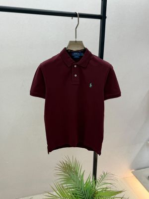Ralp h Lauren Maroon Polo Premium Collar Neck T-shirt F3868-MA