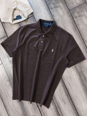 Ralp h Lauren Brown Polo Premium Collar Neck T-shirt F3868-BR