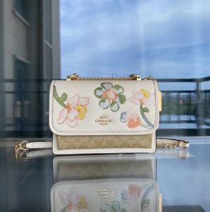 C_oach Klare Crossbody In Signature Canvas Bag with Double box premium quality