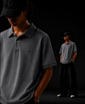 LACOST-E IMPORTED STORE ARTICLE POLO T-SHIRT BOX PACK BLACK 