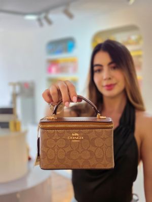 C_oach Rainer Crossbody Bag 18 in Signature Canvas with a gold-toned logo plaque Bag With Box premium quality