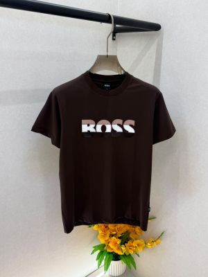 Boss Dark Brown Premium Round Neck Polo T-shirt F3808-DBR