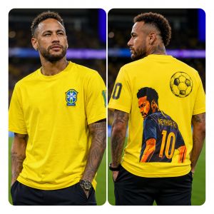 NEYAMAR BRAZIL IMPORTED FAN EDITION OVERSIZE DROPSHOULDER TSHIRT