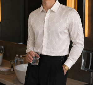 GUCC-I IMPORTED STORE ARTICLE SHIRT WHITE
