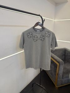 Chrome heart carbon grey acid wash imported round neck tshirt