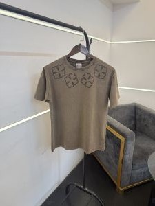 Chrome heart carbon brown acid wash imported round neck tshirt