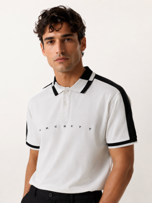 HACKET-T PREMIUM WHITE POLO TSHIRT PREMIUM QUALITY 