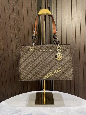 Michael_kor_s cynthia signature small logo satchel with dust cover 822