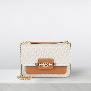 Michae_l kors MK Heather Shoulder Bag With OG Box(22301-biege-brown)