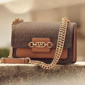 Michae-l kors MK Heather Shoulder Bag With OG Box(22301-coffe-brown)