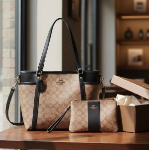 Coac_h Diaper Tote Bag With Wallet & BoxSling BeltCard 06
