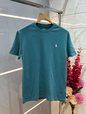 Ralp h Lauren Rama Green Round Neck Tshirt  With Embroidery Logo Sale Offer 1042