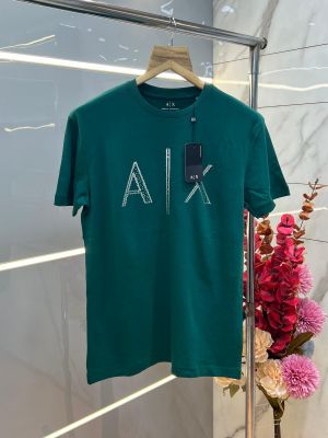 Arman I Exchange Green Round Neck Tshirt  With Front Logo Design Sale Offer 1033