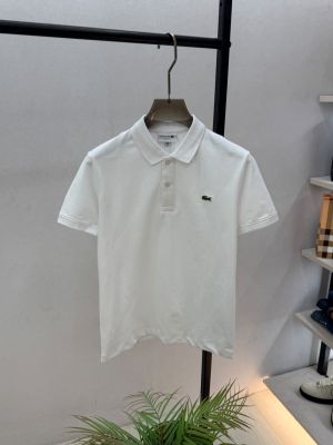 Lacost e White Polo Premium Collar Neck T-shirt F3867-WH