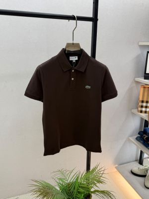 Lacost e Brown Polo Premium Collar Neck T-shirt F3867-BR