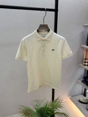 Lacost e Cream Polo Premium Collar Neck T-shirt F3867-C2