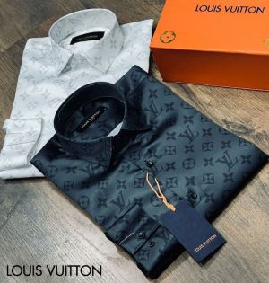 Loui-s Vuitton IMPORTED STORE ARTICLE SHIRT BLACK 