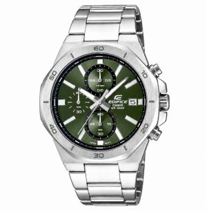Edifice Casio EFV 640D Silver Green