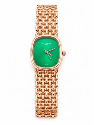 Patek Phillippe Women Geneve Rosegold Green Dial