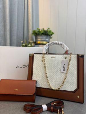Ald_o womens Brown White with Dust Bag & box s8924