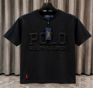 POLO RALP_H LAUREN BLACK PREMIUM PRINTED ROUNDNECK