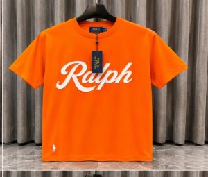 POLO RALP_H LAUREN ORANGE PREMIUM PRINTED ROUNDNECK