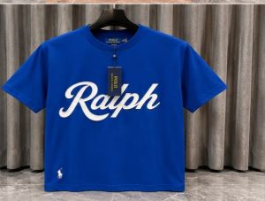 POLO RALP_H LAUREN BLUE PREMIUM PRINTED ROUNDNECK