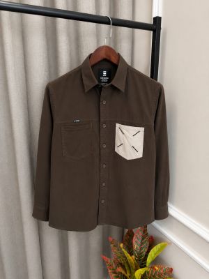 G-Sta_r Raw Brown Double Pocket Premium Store Article Shirt(1152)