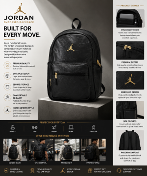 AIR JORDAN PREMIUM LEATHER CLASSIC UNISEX BAGPACK