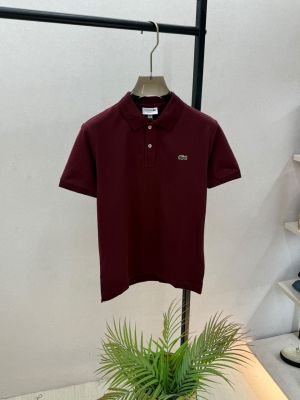 Lacost e Maroon Polo Premium Collar Neck T-shirt F3867-MA