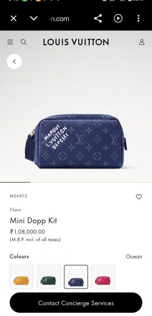 Lou-is Vuitton Mini Dopp Kit Monogram Canvas Travel Bag With Extra Pouch (Made In ITALY) Top 1st Leather With Double BOX & Card (Super Premium)