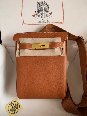 Hermess CB Hac O Das TAN Pm BackPack With Original Box Dustcover Lock Key Scarf Horse Charm Letter Etc Carry Bag ((NO RETURN))