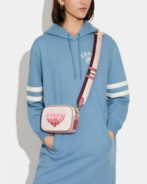 COAC_H LOVE SIGNATURE SLING WITH OG BOX AND DUST BAG INCLUDING CARRY BAG PREMIUM QUALITY (WHITE PINK) (V-S2795)